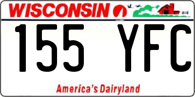 WI license plate 155YFC