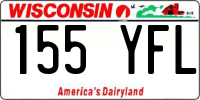 WI license plate 155YFL