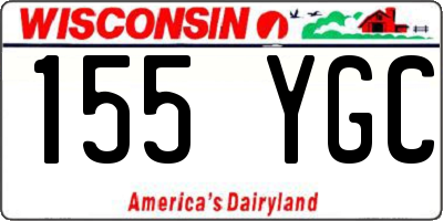 WI license plate 155YGC