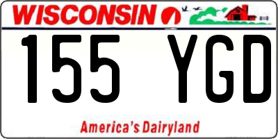 WI license plate 155YGD