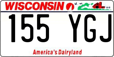 WI license plate 155YGJ