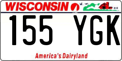 WI license plate 155YGK