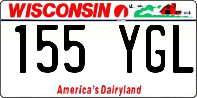 WI license plate 155YGL