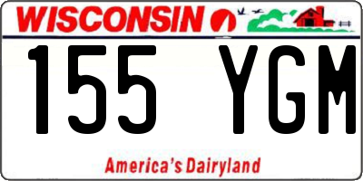 WI license plate 155YGM