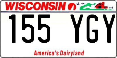 WI license plate 155YGY