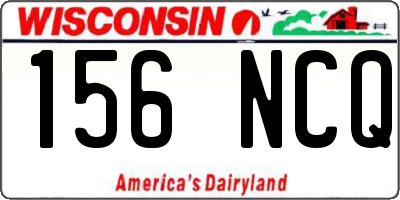 WI license plate 156NCQ