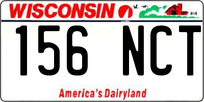 WI license plate 156NCT