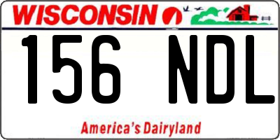 WI license plate 156NDL