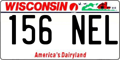 WI license plate 156NEL