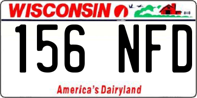 WI license plate 156NFD