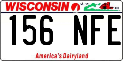 WI license plate 156NFE