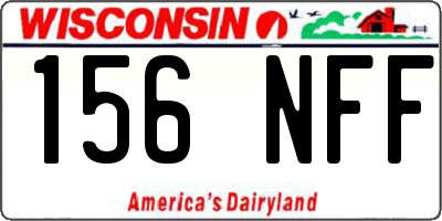 WI license plate 156NFF