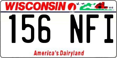 WI license plate 156NFI