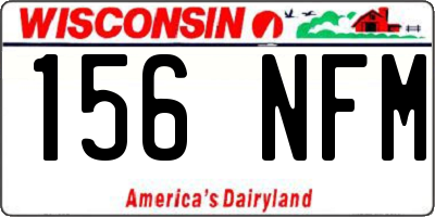 WI license plate 156NFM