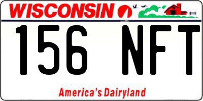 WI license plate 156NFT