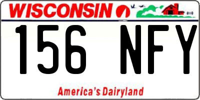 WI license plate 156NFY