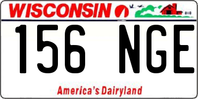 WI license plate 156NGE
