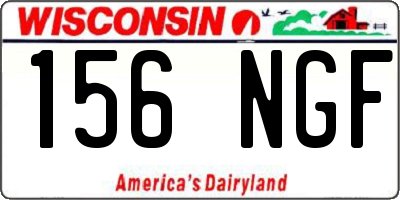 WI license plate 156NGF