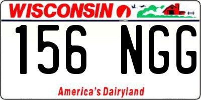 WI license plate 156NGG