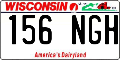 WI license plate 156NGH