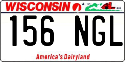 WI license plate 156NGL