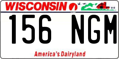 WI license plate 156NGM