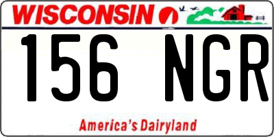WI license plate 156NGR