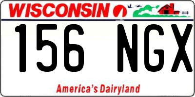 WI license plate 156NGX