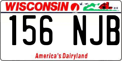 WI license plate 156NJB