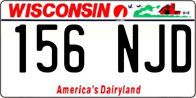 WI license plate 156NJD