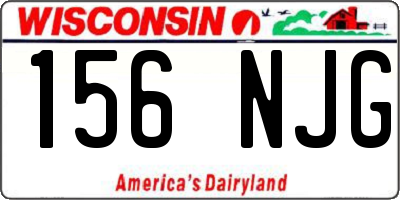 WI license plate 156NJG