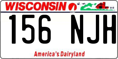 WI license plate 156NJH