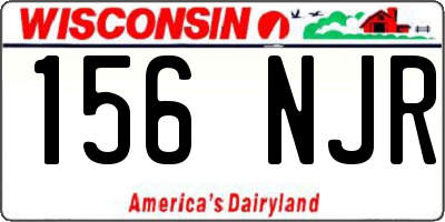 WI license plate 156NJR