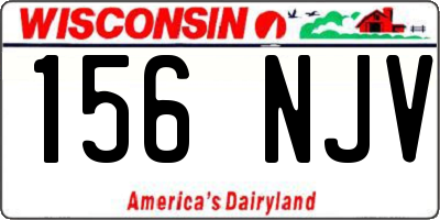WI license plate 156NJV