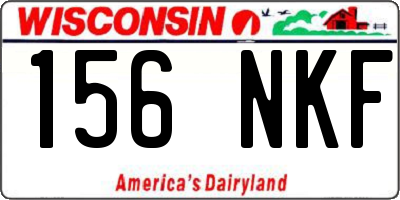 WI license plate 156NKF