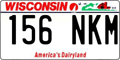 WI license plate 156NKM