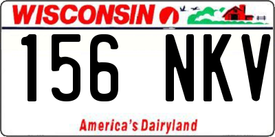 WI license plate 156NKV