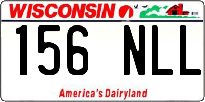 WI license plate 156NLL