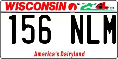 WI license plate 156NLM