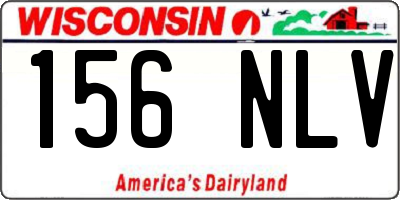 WI license plate 156NLV