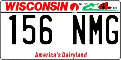 WI license plate 156NMG