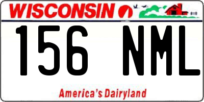 WI license plate 156NML