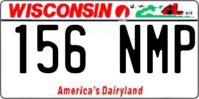 WI license plate 156NMP