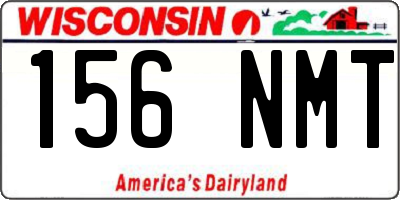 WI license plate 156NMT
