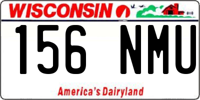 WI license plate 156NMU