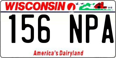 WI license plate 156NPA