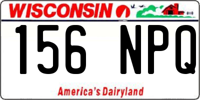 WI license plate 156NPQ