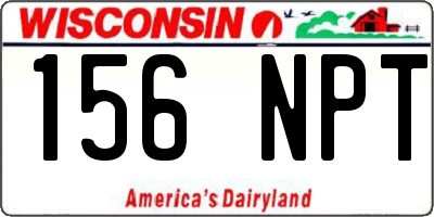 WI license plate 156NPT