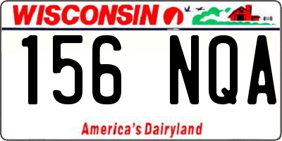 WI license plate 156NQA