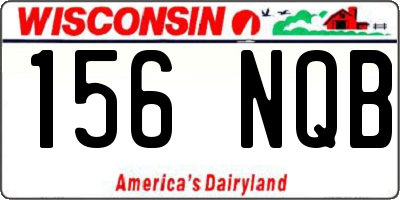 WI license plate 156NQB